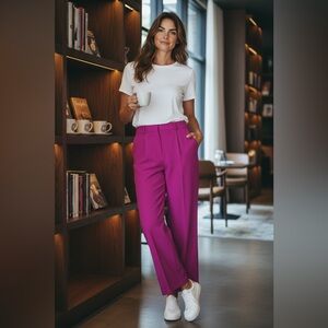Ann Taylor Vibrant Magenta Pants
